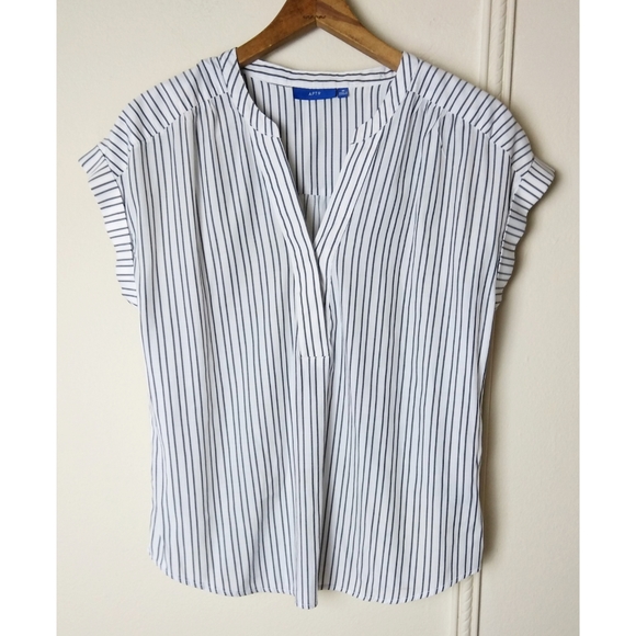 Apt. 9 Tops - Apt 9 Dolman Sleeve Striped Blouse V-neck